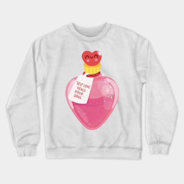 Self love heals your soul Crewneck Sweatshirt by Mjdaluz